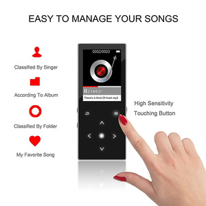 Lecteur MP3 Benjie K8 à écran tactile de 1,8 pouce, très populaire, avec prise en charge Bluetooth 5.2 et format audio WAV, stockage 16 Go/32 Go/64 Go - Product Image 5