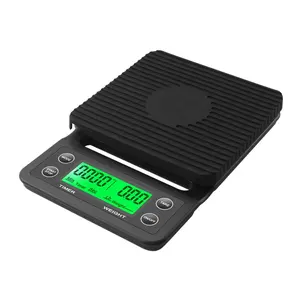 Drip Coffee Scale With Timer Portable Digital Kitchen Scale LCD Electronic Scalesニューバランス3キロ/0.1グラム5キロ/0.1グラム