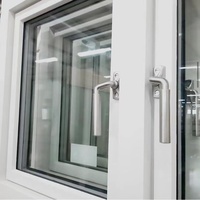 Fenêtres à battants en verre trempé pour maison résidentielle, profilés en aluminium Fenglu, marque chinoise parmi les 3 principales, certifiés NFRC, double vitrage