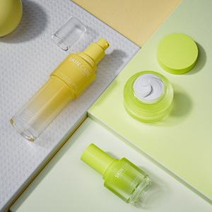 Set Perawatan Kulit dan Kemasan Kreatif 30ml 100ml 50g Logo Kustom Botol Pompa Serum Kosmetik Kaca Sentuhan Lembut Stoples Krim - Product Image 3