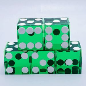 מפעל ישיר לספק 19 מ "מ גרמנית זווית ישרה שטופת צבע לבן ססגוני פוקר קוביות פלסטיק סיטוני - Product Image 3