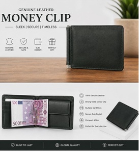 Handmade Genuine Leather <b>Wallet</b> with Slim Design and Durable Stitching for Everyday Use - Product Image 1