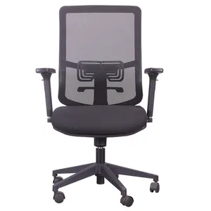 foshan furniture manufacturer wholesale medium back mesh guest chair luxury CEO mesh chair ergonomic swivel lifting office chair