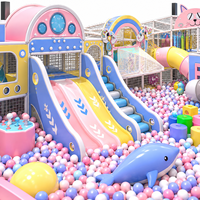 Aire de jeux intérieure pour enfants 2026 : Piscine à balles, toboggan, mur d'escalade en nid d'abeille, bac à sable, carrousel – Équipement personnalisé sur le thème des enfants
