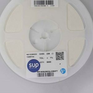 Bulk Discount RR1608 0603L2260FT 0603 1608 Resistors Chip Resistors SMD Resistors 226ohm 1% 1/10W Thick Film Resistor - Product Image 1