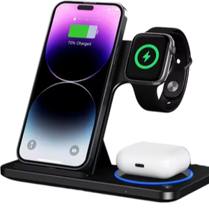 3-इन-1 फोल्डेबल वायरलेस चार्जर सेब उपकरणों के लिए चुंबकीय स्टैंड के साथ 3-इन-1 फोल्डेबल वायरलेस चार्जर - Product Image 4