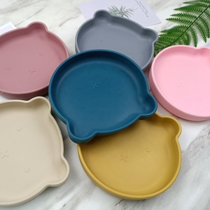 Assiette en silicone de qualité alimentaire sans BPA pour enfants, vaisselle pour enfants, base à ventouse antidérapante, vaisselle pour tout-petits - Product Image 4
