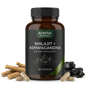 Suplemento de Marca Privada, Cápsulas de Shilajit y Ashwagandha del Himalaya - Product Image 1