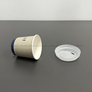 Vaso de Papel Marrón de Doble Pared, Color Kraft <span class=keywords><strong>Natural</strong></span>, Aislado para Bebidas Calientes, para Café, Té, Chocolate, para Llevar - Product Image 6