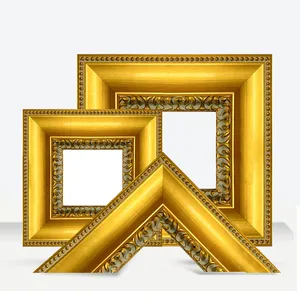 Great Quality Custom Painting Frames Wooden Art Retro Gold Silver Leaf OEM ODM Photo Picture Frame Moulding for Home Wall Decor