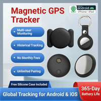 Traceur GPS pour animaux de compagnie et bagages, étanche IP67, positionnement global précis, sans frais mensuels, mini, magnétique, Android, iOS, en temps réel