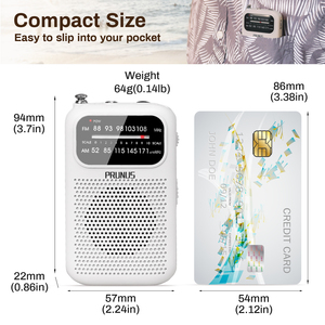 <span class=keywords><strong>Radio</strong></span> de poche AM FM Meilleure réception Pile AAA <span class=keywords><strong>Radio</strong></span> à transistors Casque et haut-parleur pour la marche/le jogging/la salle de sport/le camping <span class=keywords><strong>Radio</strong></span> de poche - Product Image 2