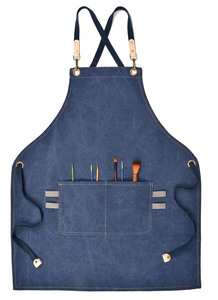 Delantal de cocina de lona para camarero, Chef, uniforme de Catering, ropa de trabajo, monos antisuciedad - Product Image 2