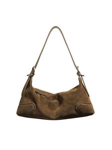 Bolso de Mano Personalizado Vintage Maillard, Estilo Casual y Elegante para Mujer, Gran Capacidad, de Gamuza y Piel Sintética - Product Image 3