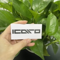 Stiker Label kustom pencetak Logo potong, stiker vinil reflektif Logo Bumper mobil motor