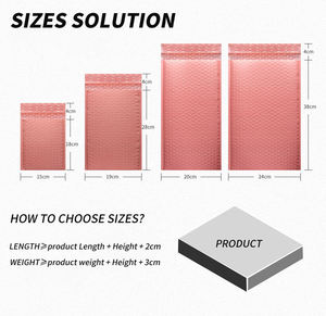 Zgcx Khỏa Thân Plymor Mail Bong Bóng Màu Đỏ Thư Bong Bóng Bưu Phẩm Túi Vận Chuyển Nhựa Bong Bóng Bưu Phẩm Phong Bì Độn Bưu Chính Gói - Product Image 2