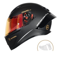 Casque de moto intégral ABS avec certification DOT 3C, le plus populaire, avec logo, pour la conduite à moto