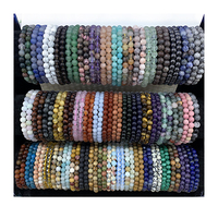 Vente en Gros Perles de Pierres Précieuses Naturelles en Fil Perles Rondes Détachées pour Fabrication de Bijoux Bracelets 6mm 8mm 10mm