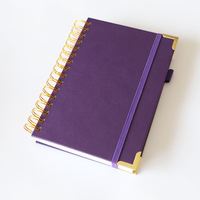 Carnet de notes, journal, agenda mensuel, organiseur, bloc-notes en papier spirale avec impression personnalisée de logo en PU de haute qualité 2026