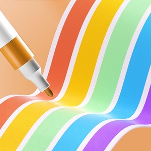 Rotuladores de Gouache de Secado Rápido para Niños, Resistentes al Agua, No Manchan, Acrílicos, 48 Colores, Punta de 1 mm, para Papel Pintado a Mano - Product Image 3