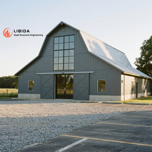 Hot-bán khung thép xây dựng cực Barn đúc sẵn kho kim loại Xây Dựng Bộ dụng cụ Kết Cấu Thép đổ hội thảo - Product Image 6