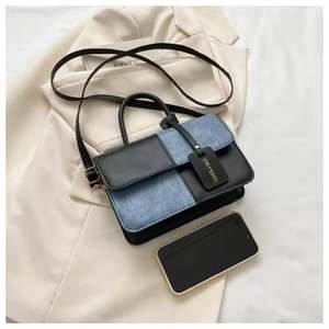 Bolsos de hombro estilo saco en camurca con costura tipo bota, populares para mujeres, estilo western en cuero genuino con cordón. - Product Image 6