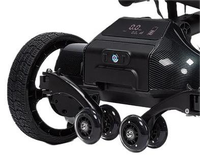Chariot de golf électrique 6 roues en gros d'usine avec télécommande et fonction Follow Me, autonomie de 36 à 45 trous, vitesse de 7,0 km/h