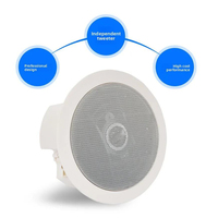 Haut-parleur de plafond coaxial à pression constante, double canal, fabriqué en Chine pour la diffusion publique au plafond