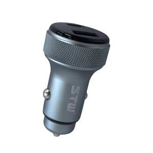 Chargeur de voiture multi-protocoles GaN super mini en alliage d'aluminium à 2 ports PD3.0 PD 30W 48W type C, vente en gros - Product Image 1