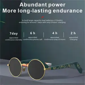 نظارات زجاجية ذكية جديدة نظارات ذكية مزودة بتقنية البلوتوث نظارات ذكية أنيقة مزودة بتقنية البلوتوث نظارات ذكية 2024