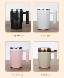Fully Automatic Stainless Steel Magnetic Cup Rechargeable Portable Electric <b>Coffee</b> Mug Lid for Home Use and Business Gifts - Product Image 6