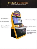 Machine d'arcade Street Fighter, machine d'arcade Mortal Kombat, machine de jeu vidéo d'arcade classique multi-jeux, borne d'arcade verticale