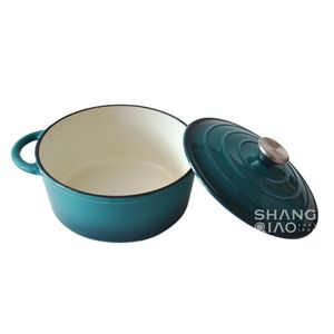 <span class=keywords><strong>Cocotte</strong></span> <span class=keywords><strong>en</strong></span> <span class=keywords><strong>fonte</strong></span> émaillée de qualité supérieure de 5 pintes, robuste, avec revêtement émaillé - Product Image 2