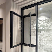 Ventana Abatible de Aluminio Deioux con Apertura Interior, Aislamiento Térmico y Acústico, Vidrio Aislante, Diseño Moderno para Hogar y Oficina