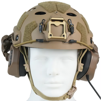 Casque tactique rapide, version casque, support incurvé, sports de plein air, communication tactique