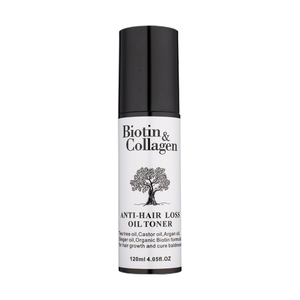Suero orgánico para el cuidado diario del cabello de 120ml para mujeres, colágeno de biotina y aceite de ricino para canas, antipérdida de cabello, Frizz <span class=keywords><strong>Plus</strong></span> Packaging - Product Image 1