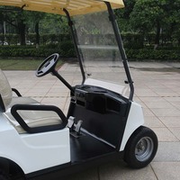 Voiturette de golf électrique 2 places Marshell DC-M2, buggy à quatre roues pour le transport sur le parcours
