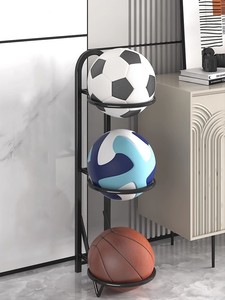 Support et présentoir en métal pour balles <span class=keywords><strong>de</strong></span> sport Support mural à trois niveaux pour <span class=keywords><strong>basket</strong></span>-ball <span class=keywords><strong>de</strong></span> football avec installation facile - Product Image 3