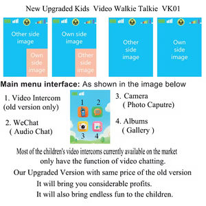 Walkie-Talkie para Niños, Actualizado, Pantalla de 2 Pulgadas, Bidireccional, Alcance de 1500 Pies, Efectos de Voz Geniales, Red 2G, Resistente al Agua IP55, para Niños de 3 a 12 Años - Product Image 3