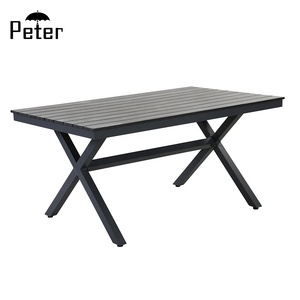 Cadre en aluminium Poly Bois Restaurant Extérieur Des Bancs et Des Tables pour le Parc, Jardin, Patio, <span class=keywords><strong>Balcon</strong></span> - Product Image 2