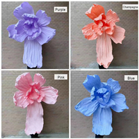 Fournitures de fleurs de mariage, fleurs artisanales en papier suspendues de grande taille, décoration pour les fêtes, les festivals et les événements