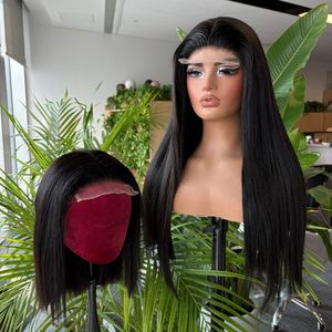 Parrucche Bob Corte con Chiusura in Pizzo 5x5 Senza Colla, Capelli Umani Vergini Remy Naturali Neri Vietnamiti, con Baby Hair - Product Image 5