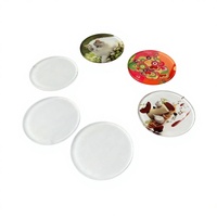 Sous-verres en MDF pour sublimation, 3,8 mm, acrylique enduit, vierges, design rond 95 mm, décoration de table personnalisée pour cadeaux promotionnels