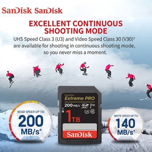 การ์ดแฟลช PRO ของแท้ 100% V30 Class10 TF 1TB เหมาะสำหรับกล้อง 4K รุ่น QXA23/ QUAR/ QXCZ/ QXFN/ QQNR ซีรีส์ Longyexing - Product Image 4