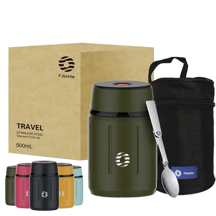 Portable Food Thermos - Stainless Steel Vacuum Soup Container