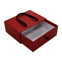 Emballage cadeau coulissant de couleur rose personnalisé de haute qualité écologique Boîte à tiroir en papier personnalisée avec extracteur pour cadeau