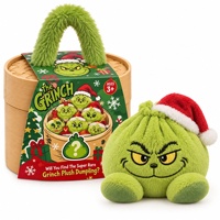 Peluche Arc-en-ciel en forme de Dumpling de Noël, Boîte Mystère, Jouet en Peluche de Noël, Coussin Animal en Peluche Doux en forme de Bao Bun, Jouet Squishy