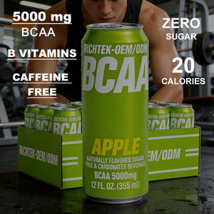 Marque privée 2:1:1 <span class=keywords><strong>BCAA</strong></span> Boisson énergisante gazéifiée Supplément en vitamine B6 B1 hypocalorique <span class=keywords><strong>sans</strong></span> <span class=keywords><strong>sucre</strong></span> pour la nutrition sportive - Product Image 3