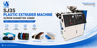 Machine d'extrusion de plastique à vis simple modèle SJ35, diamètre de vis de 35 mm, pour le traitement d'extrusion de plastique PP PE PVC