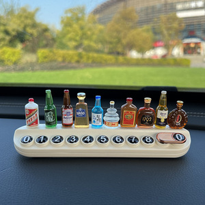 Cute Cure Series pequeña botella <span class=keywords><strong>de</strong></span> vino accesorio interior creativo para aromaterapia Placa <span class=keywords><strong>de</strong></span> teléfono móvil Número <span class=keywords><strong>de</strong></span> estacionamiento temporal - Product Image 6